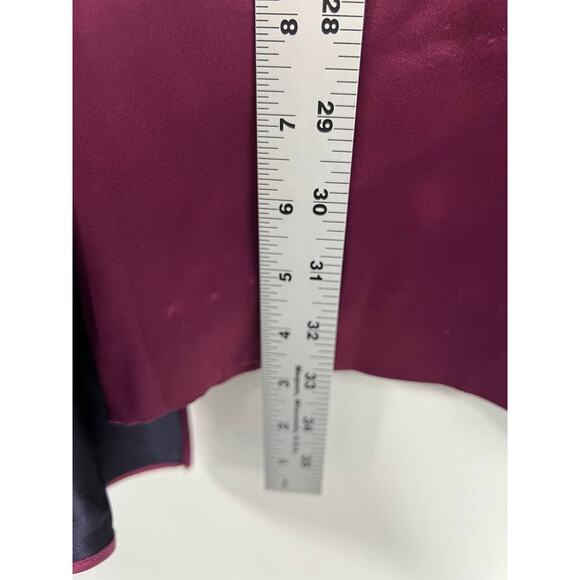 Diane Von Furstenberg BABYDOLL Body Ruffle Dress Purple Short size 0 A000038 - Picture 10 of 13